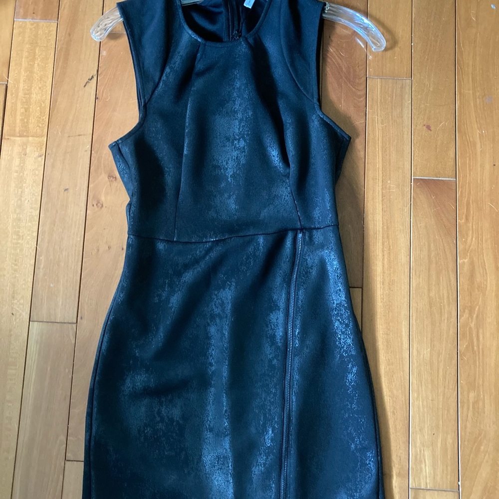 Black Leather-Like Dress by BCBG
